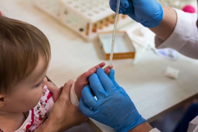 Helmintozės diagnozė vaikui naudojant kraujo tyrimą